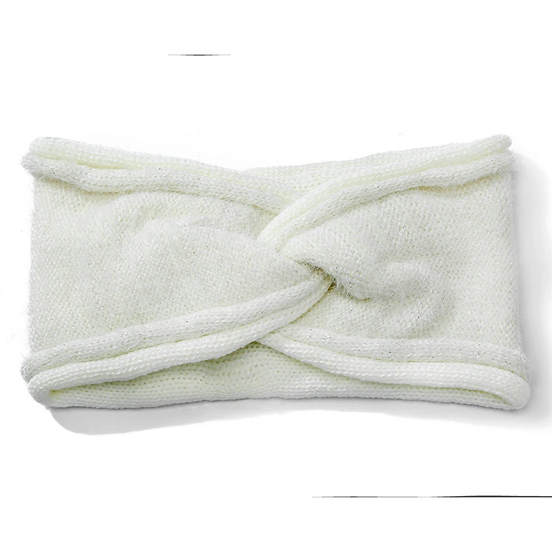 

Wide Headbands Head Wrap Woolen Knitted Headband Ear Warmer Elastic Hair Bands Soft Solid Cross Hairband Winter Hair Accessories