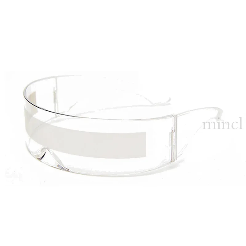 Женские большие солнцезащитные очки MINCL футуристические с плоским верхом и