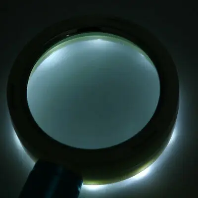 10 Светодиодный светильник с голубой ручкой подсветкой увеличительное стекло 10X |