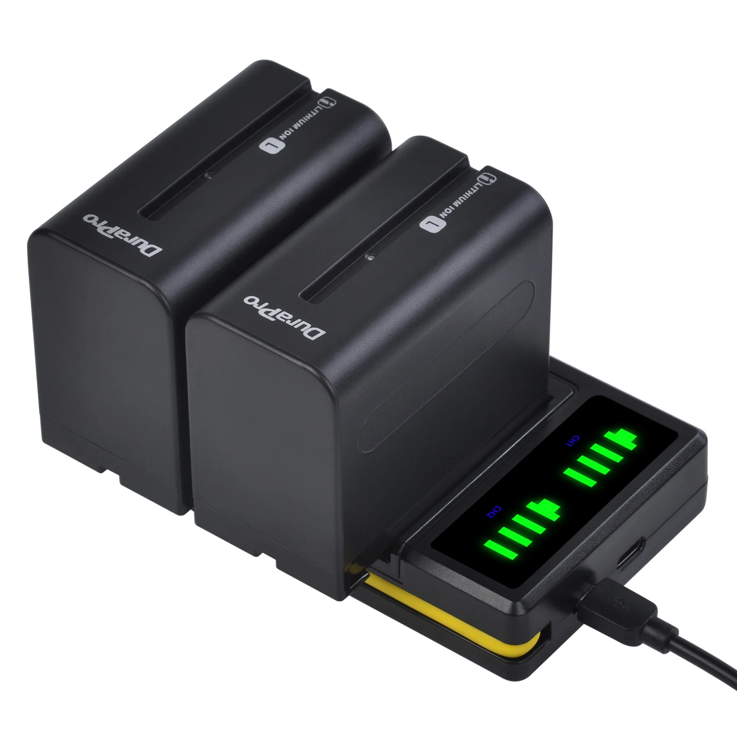 DuraPro 7200 мАч NP-F960 NP F970 камера батарея + LED USB зарядное устройство для Sony NP-F550 F770 F750 F960 FM500H FM70 QM91D QM71D HVR-V1J (art.: 3a35a6711f4) - 3a35a6711f4