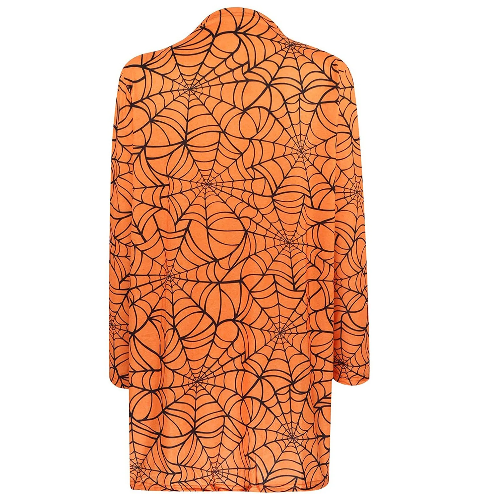 

Women's Halloween Long Sleeve Open Front Cardigan Funny Cute Pumpkin Black Cat Ghost Graphic Tops Lightweight Coat Outwear Hoody