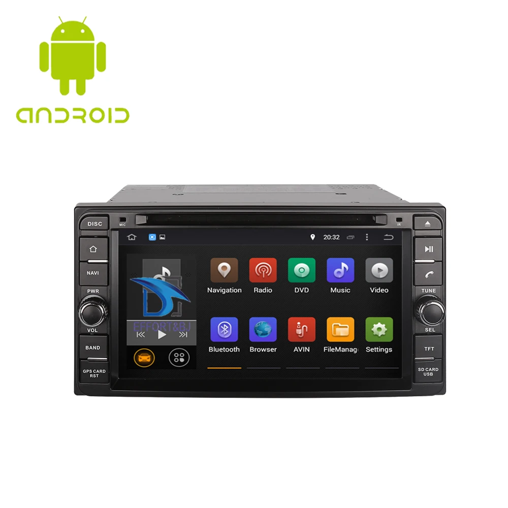 Автомобильный DVD плеер с GPS навигацией Android 9 0 2 DIN Восьмиядерный для TOYOTA FJ CRUISER RAV4