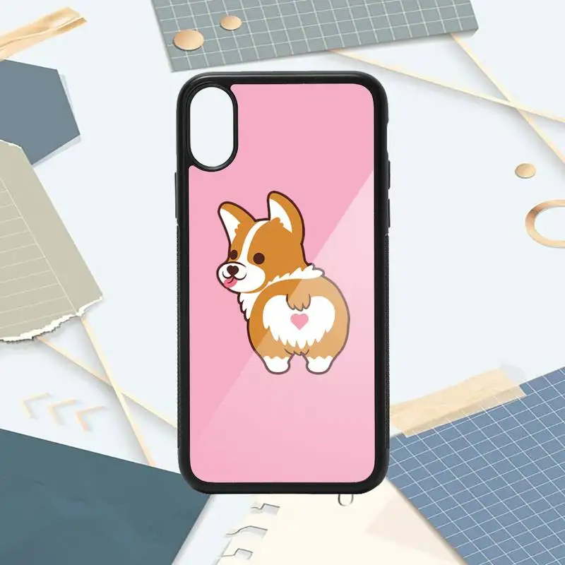 

Corgi cute cartoon pattern universal Phone Case PC for iPhone 11 12 pro XS MAX 8 7 6 6S Plus X 5S SE 2020 XR