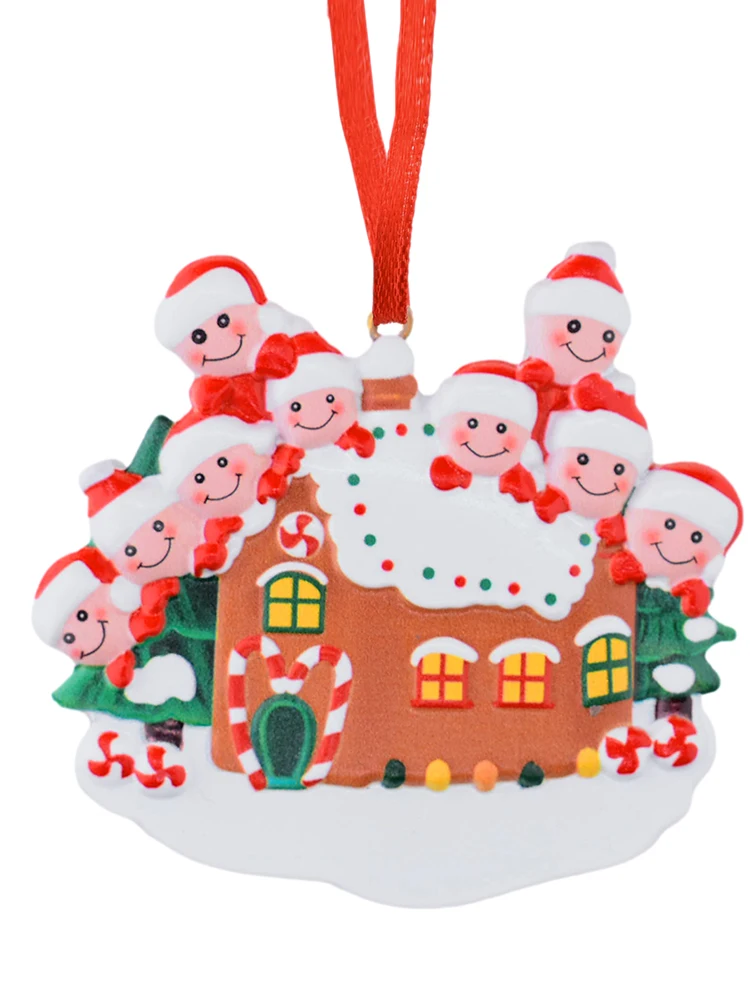 2021 Christmas Ornament Family DIY Name Blessings Pottery Snowman Pendant Santa Claus Decorations For Home | Дом и сад