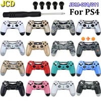 jcd 1set plastic hard shell for ps4 jdm 001 jdm 011 controller housing cover shell case w screw tool