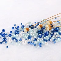 no hole pearl 200pcs abs round acrylic imitation pearl beads for jewelry making nail art phone decorationwedding craft