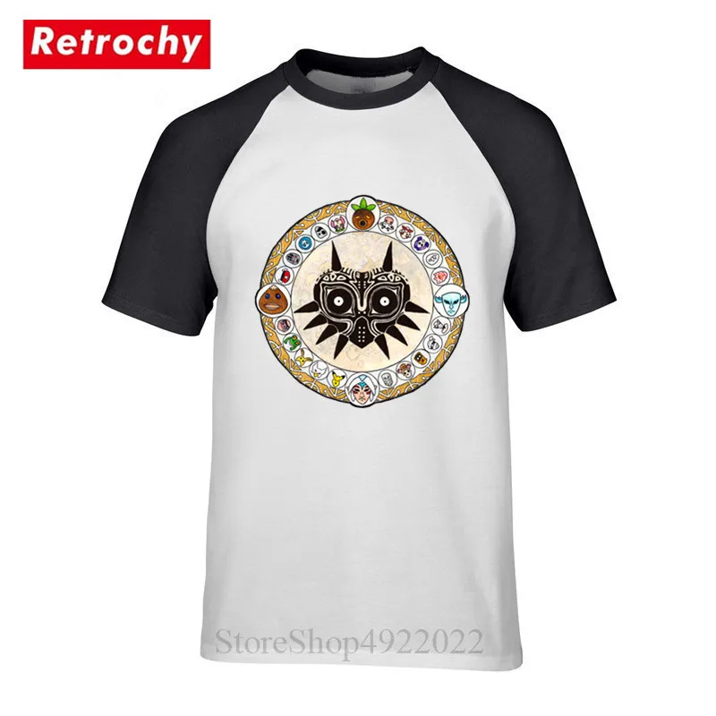 Легенда о Зельде футболка с 3D принтом забавная Majora's Mask Rose Window Мужская Винтажная