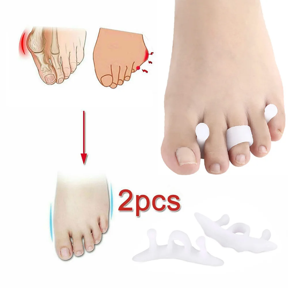 1Pair of Toes Bunion Corrector Hallux Valgus Corrector Day Night Toes Correction Feet Care Cylinder shape