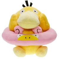 16cm pokemon cute psyduck hippopotamus swim ring kawaii plush doll soft stuffed kids toys anime plushes christmas gifts