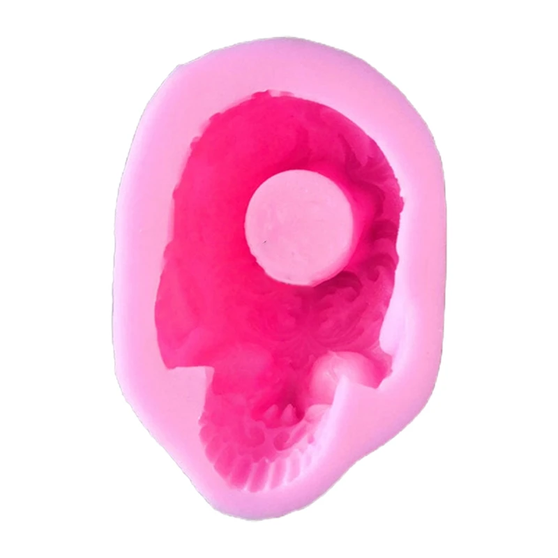 

Skull Head Ashtray Epoxy Resin Mold Flowerpot Plant Pot Silicone Mould DIY Crafts Plaster Home Decoration Ornaments Casting B36D