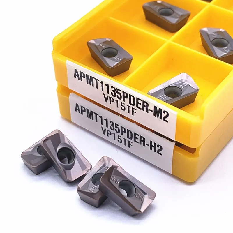 

APMT1135 M2-VP15TF Carbide Inserts Lathe Cutter Turning Tool CNC Machine Cutting Tools Tungsten Carb APMT1135 H2 -VP15TF