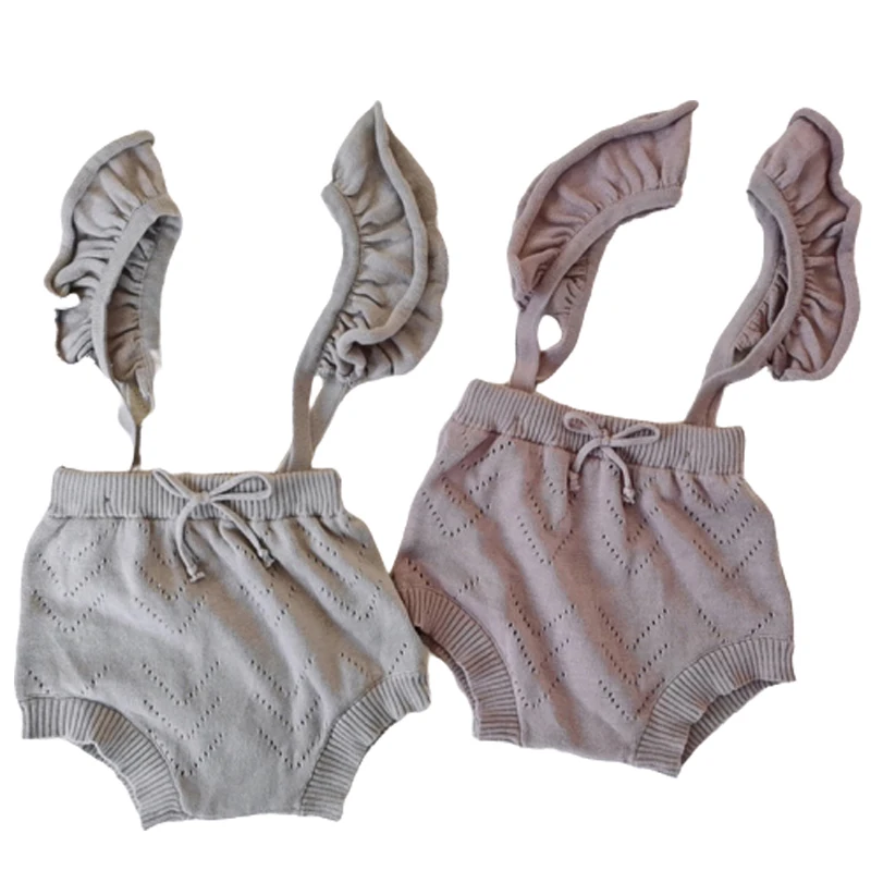 

Комбинезон детский без рукавов, вязаные детские комбинезоны, 3-24 мес.