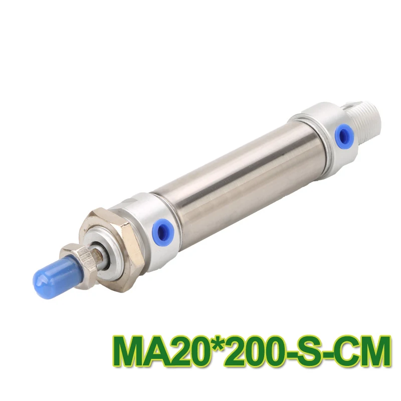 

MA20-200 Airtac Тип двойного действия действие пневматический цилиндр MAL мА CM2 мини воздушный цилиндр MA20 * 200