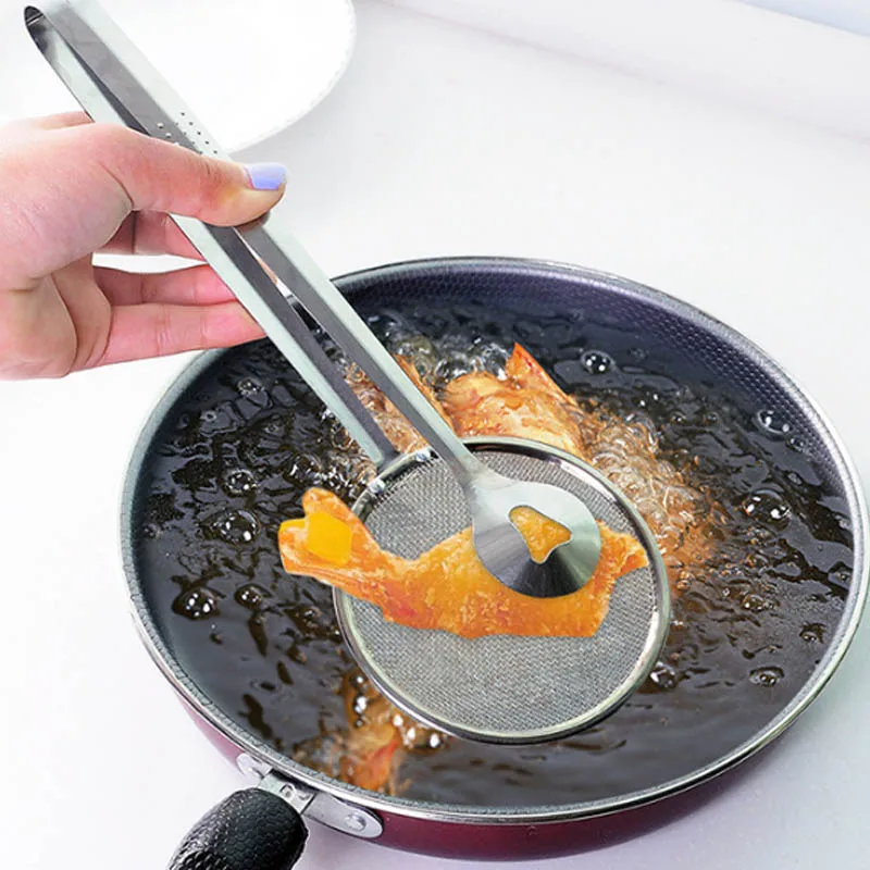1 шт. ложка для жареной еды из нержавеющей стали кухонный дуршлаг фильтр слив пищи