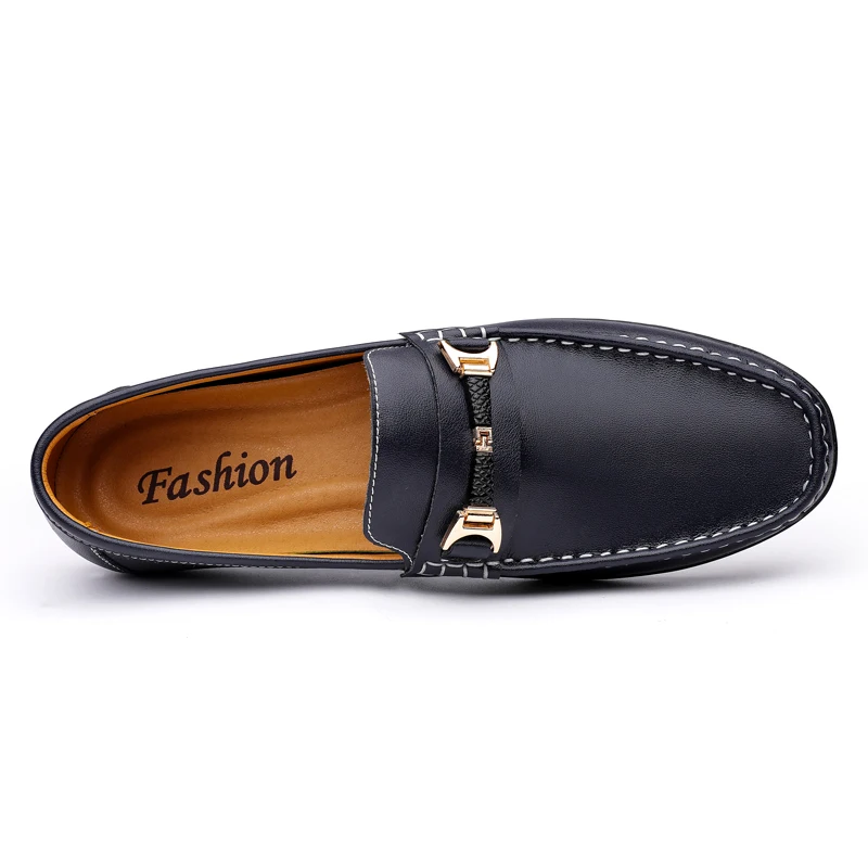 

2021 Hot Men Casual Original Shoes Slip-on Leather Shoes Men Large Size Driving Moccasin Men High Quality Man Loafers Footwear