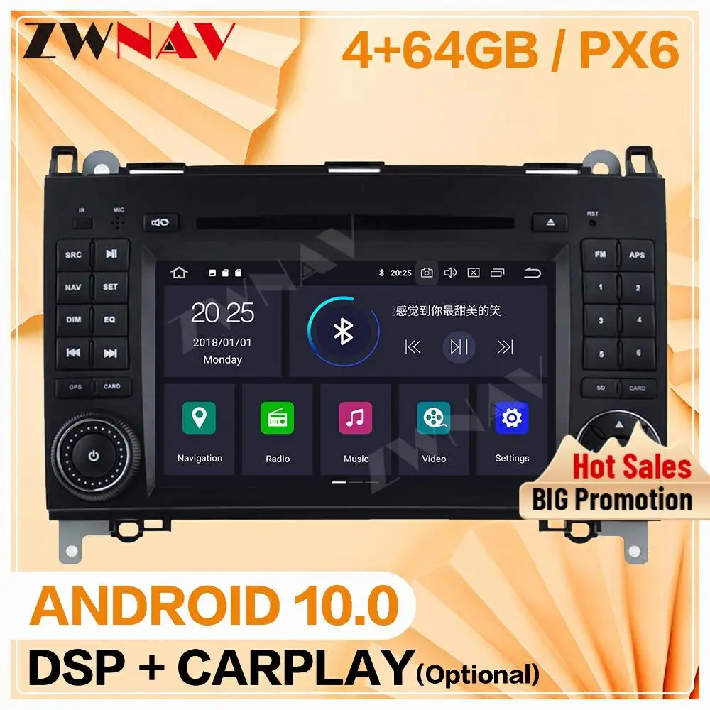 

2 din For Mercedes Benz Sprinte B200 Vito Viano Android player Auto video audio Radio GPS IPS navigation head unit auto stereo