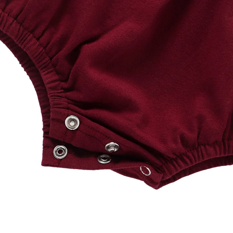 

Summer Baby Clothes Girl Romper Infant Sleeveless Solid Pattern Backless Jumpsuit Newborn Outfits 1