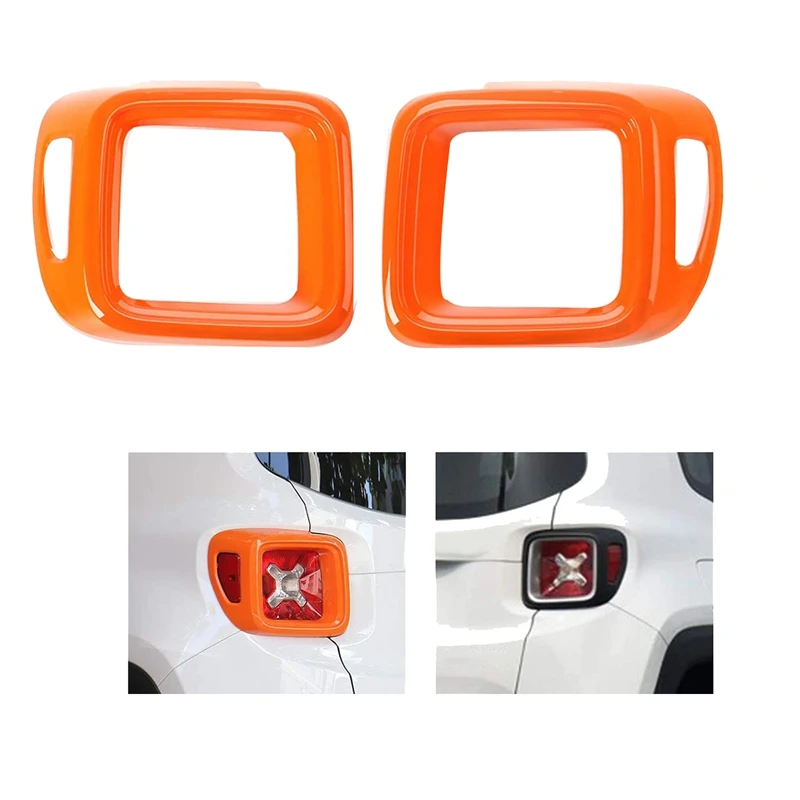 

Car Tail Light Cover Rear Lamp Frame Trim for Jeep Renegade 2016 2017