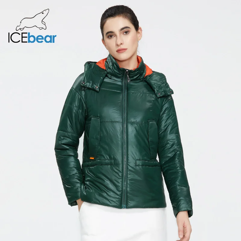 ICEbear 2020 Женская весенняя куртка женская короткая с капюшоном качественная