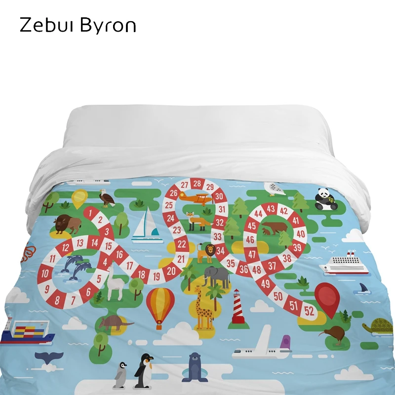 3D мультяшный пододеяльник одеяло/покрывало для детей/малышей/детей 90/150/135