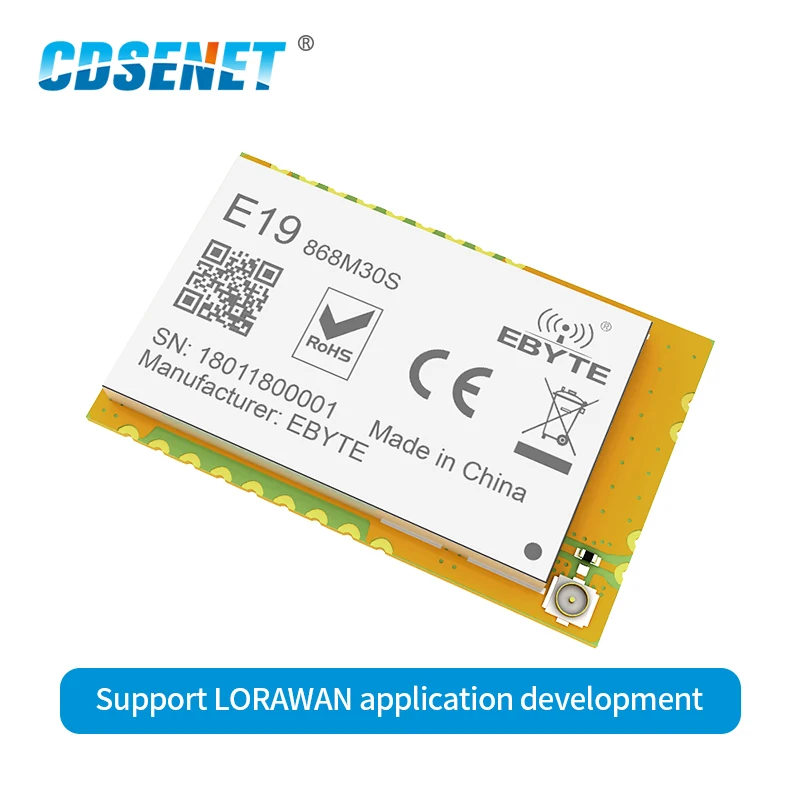 1 шт. LoRa 868 МГц SX1276 1 Вт РЧ модуль E19-868M30S iot SPI длинный диапазон 868 МГц беспроводной РЧ передатчик приемник для Arduino цепи