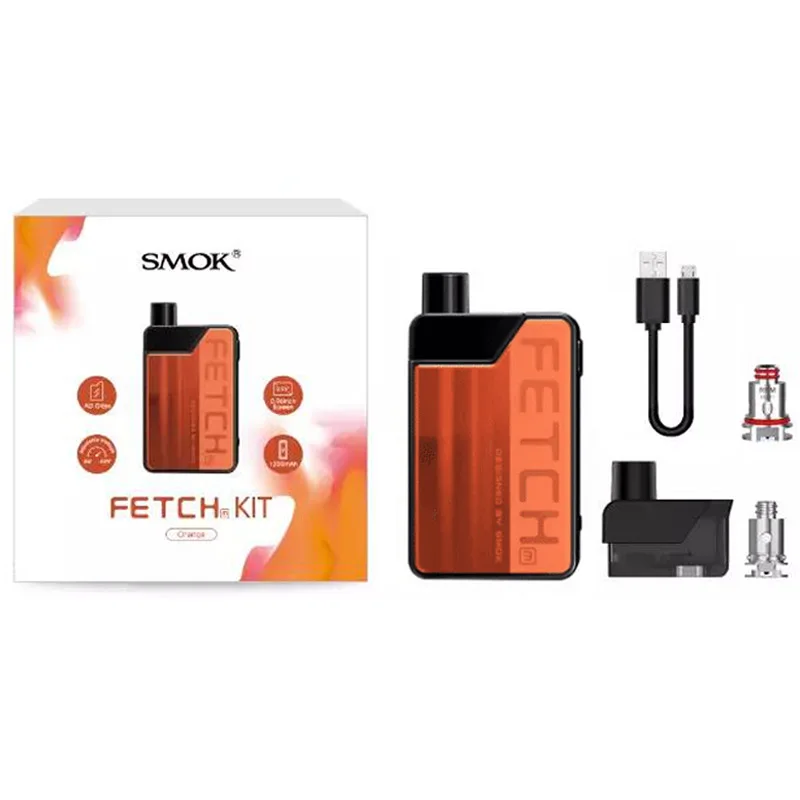Новый цветной мини испаритель SMOK Fetch Pod 3 7 мл Catridge 1200 мА/ч аккумулятор с ячейкой