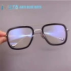 IVSTA Тони Старк компьютерные очки Рамка Для мужчин антибликовыми свойствами светильник Блокировка лучей игровой очки в стиле стимпанк Железный человек 3 панк по рецепту