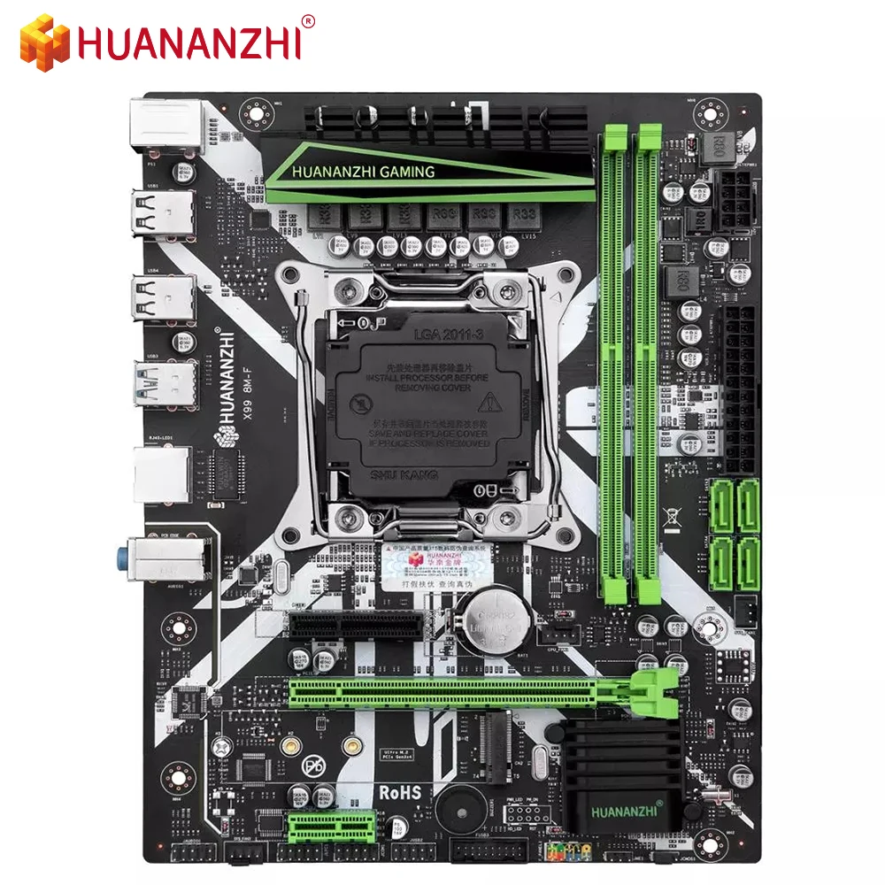 

HUANANZHI X99 8M F X99 Материнская плата Intel XEON E5 X99 LGA2011-3 все серии DDR4 RECC NON-ECC память NVME USB3.0 SATA