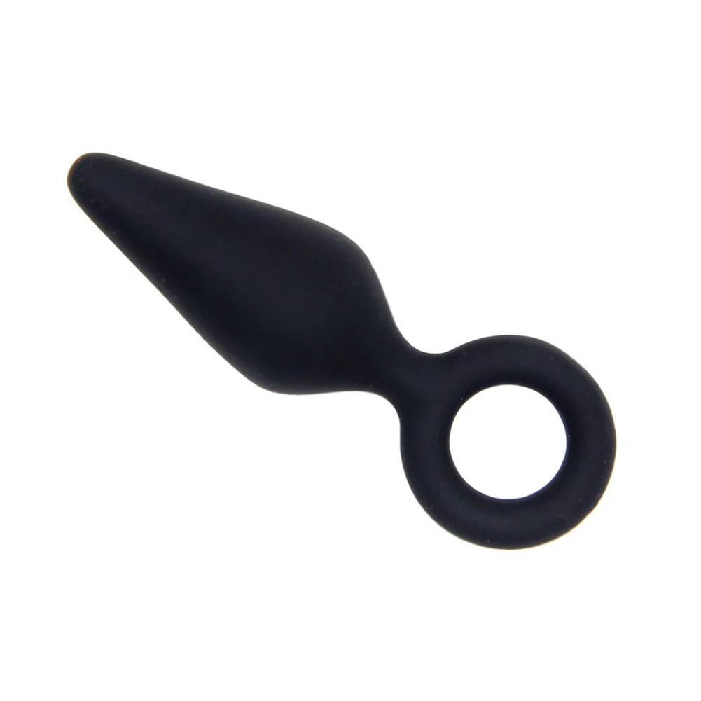 Сексуальная черная силиконовая Анальная пробка для взрослых интимные игрушки