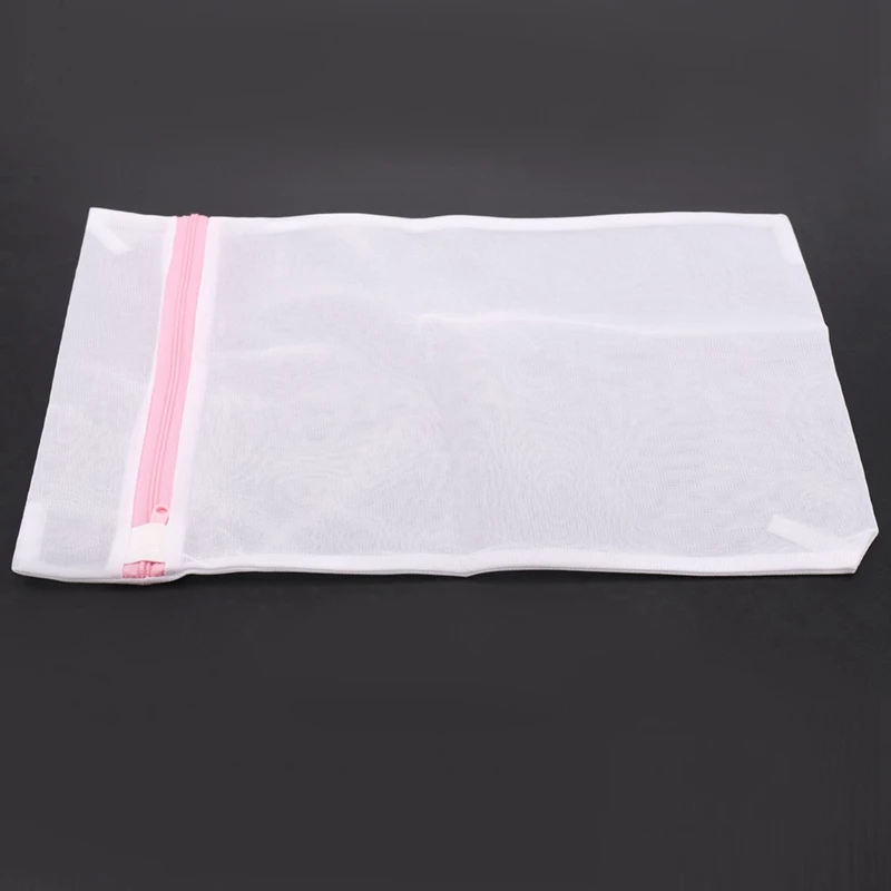 

HOT-6 Pcs Linen Net - Pink Wash Bag with Zipper & 1 Set Mini Cute Cat Desk Vacuum Cleaner Computer Brush Dust Collector