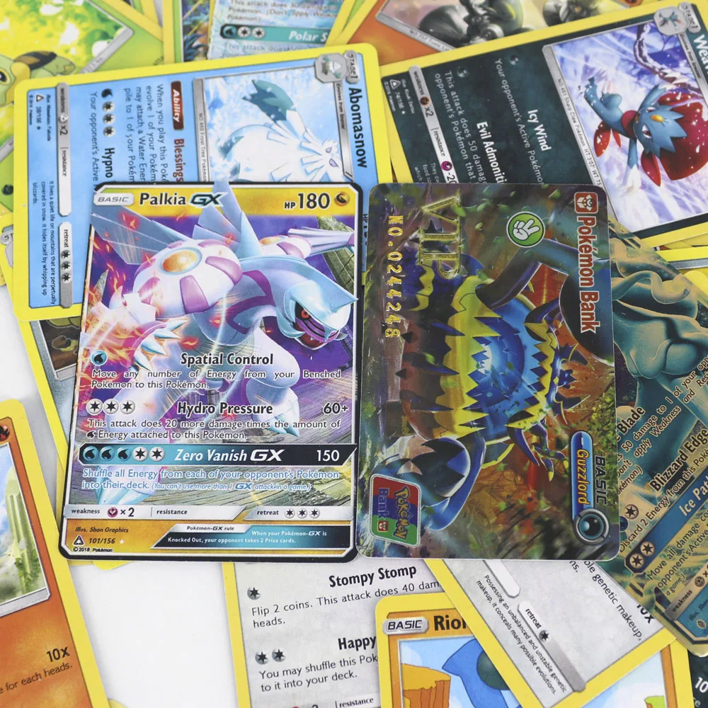 Takara Tomy PTCG 42 шт./компл. блестящие VIP карты Pokemon для детей игрушечная настольная игра