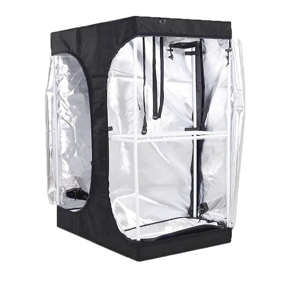 Verkauf Zwei-In-One Wachsen Zelt Doppel Schicht Wachsen Box 90*60*135 Cm Innen Wachsen Zelt Eisen Oxford Tuch 900D Für Gärtnerei Wachsenden
