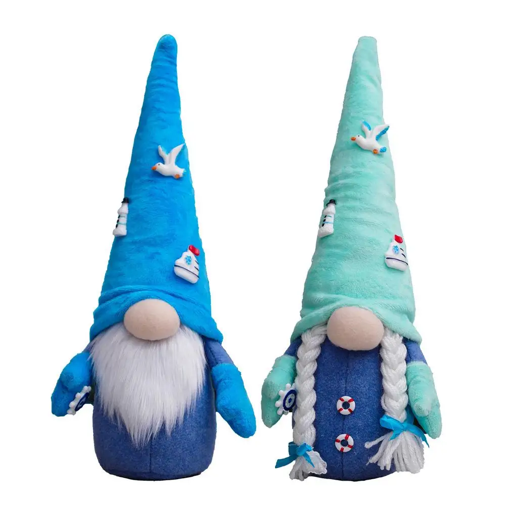 

Gnomes Plush Doll Summer Tomte Ornaments Ocean Dwarf Decor Funny Standing Plush Dolls Decoration Accessories Supplies