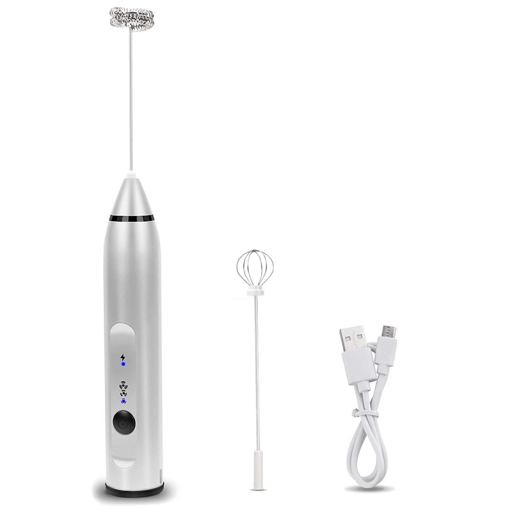 

USB Charge Egg Beater Hand Held Electric Mixer Multi-purpose Stirrer Milk Frother Coffee Mixed Maker Cream Stirrer