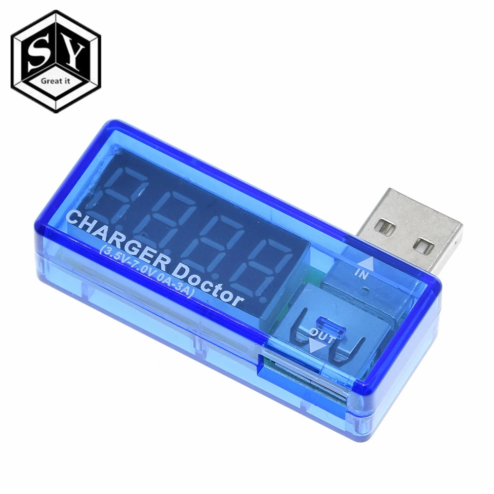 Цифровой USB тестер напряжения для мобильных устройств измеритель и силы тока