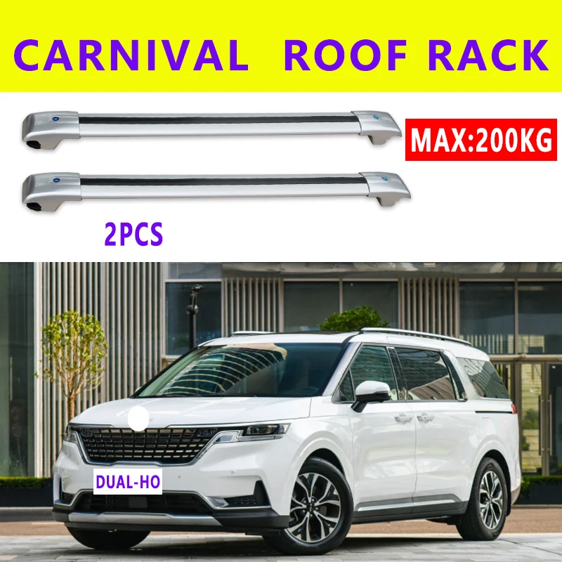 

2Pcs Roof BarsFor KIA - Carnival / SEDONA (YP) MPV [2021-today]Aluminum Alloy Side Bars Cross Rails Roof Rack Luggage LOAD 200KG