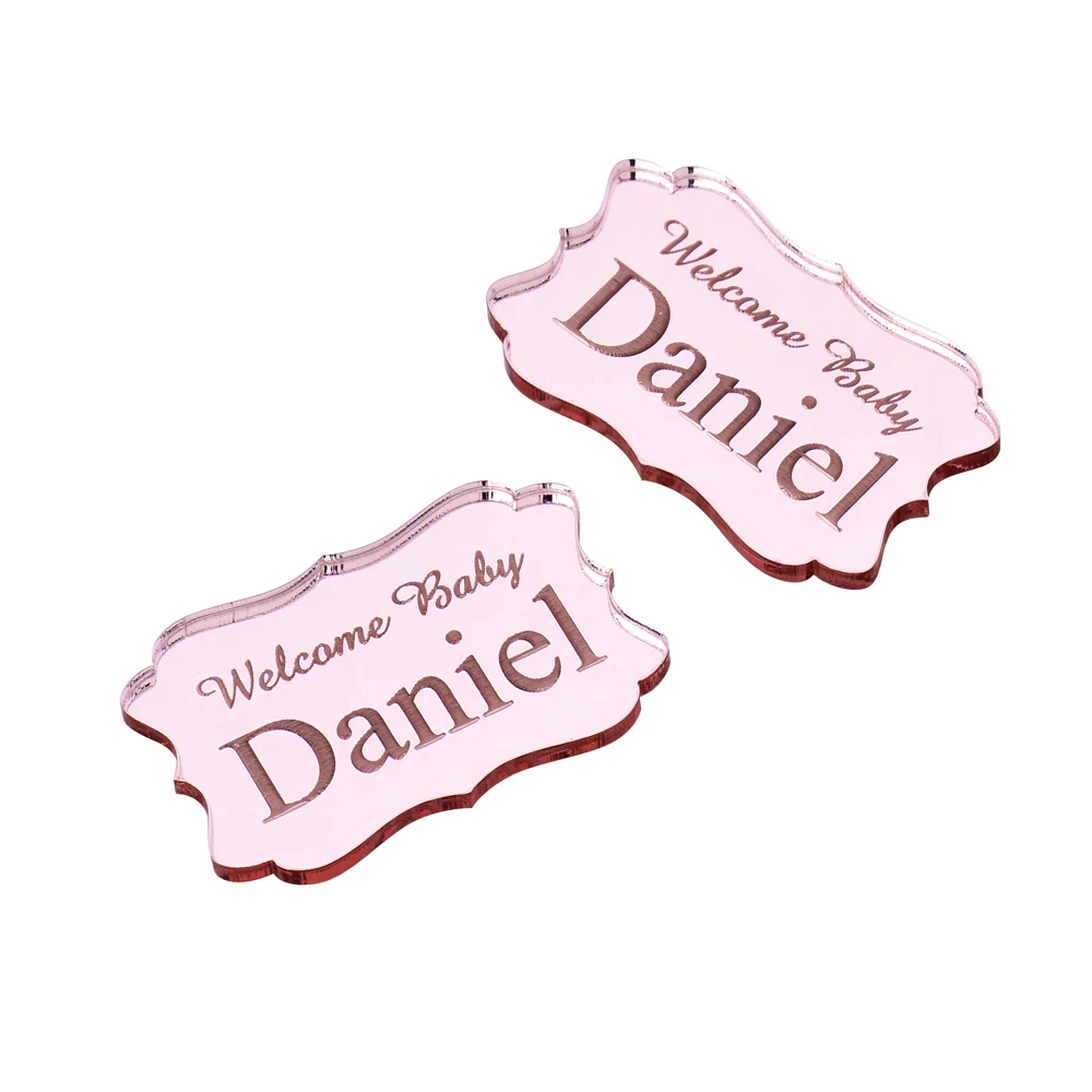 

Зеркальные именные бирки для праздника Yangsion, 30 шт.