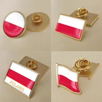 coat of arms of poland polish map flag national emblem national flower brooch badges lapel pins