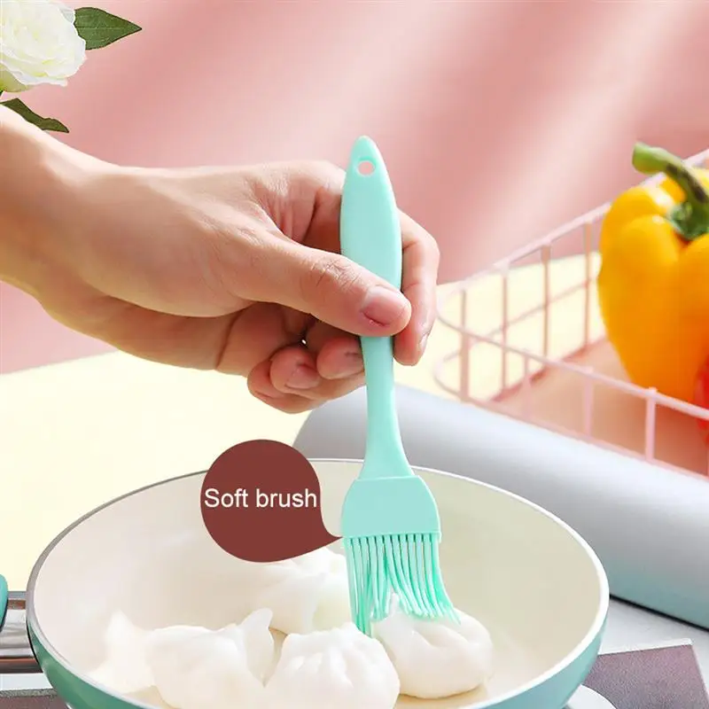 

Justdolife 1PCS Silicone Pastry Baking Brush Kitchen Cake Cooking Cream Brush Heat Resistant BBQ Grilling Oil Brushes Supplies