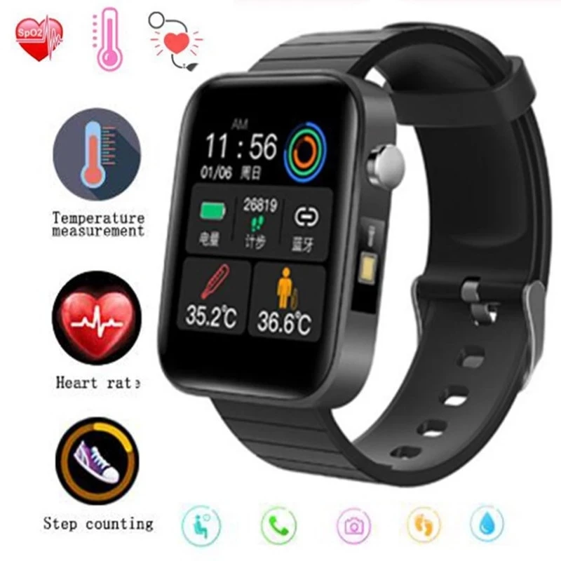 

2021 Smart Watch Men Heart Rate Monitor Full Touch Fitness Tracker IP67 waterproof Women Measurement Smartwatch for Xiaomi phone