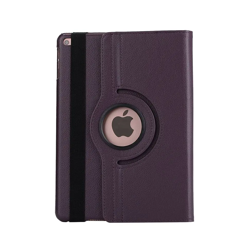 Чехол для iPad 9,7, для iPad 9,7 Чехол для iPad Air 2, чехол для iPad Air_Smart Wake-Sleep& Ultra-Slim& 360-вращающийся - Цвет: Фиолетовый