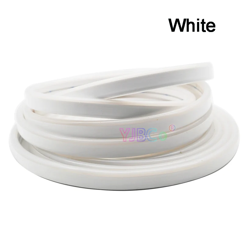 White DC12V 5 м Неоновая Гибкая СВЕТОДИОДНАЯ лента SMD 2835 мягкий веревочный барный светильник 120 светодиодов/м Кремниевая резиновая трубка Открытый водонепроницаемый светильник - Испускаемый цвет: White