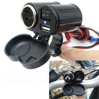 motorcycle electric car usb charging accessory multi function cigarette lighter quick mobile phone charge 12v 5v2a power