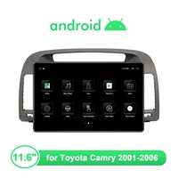11 6 inch android 10 car radio stereo central 1din multimedia aduio system head unit carplay 4g for toyota camry 2001 2006 dvr