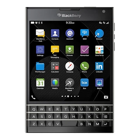 Разблокированный мобильный телефон BlackBerry Passport 4G LTE, 4,5 дюйма, четырехъядерный процессор, 3 ГБ + 32 ГБ, 13 МП