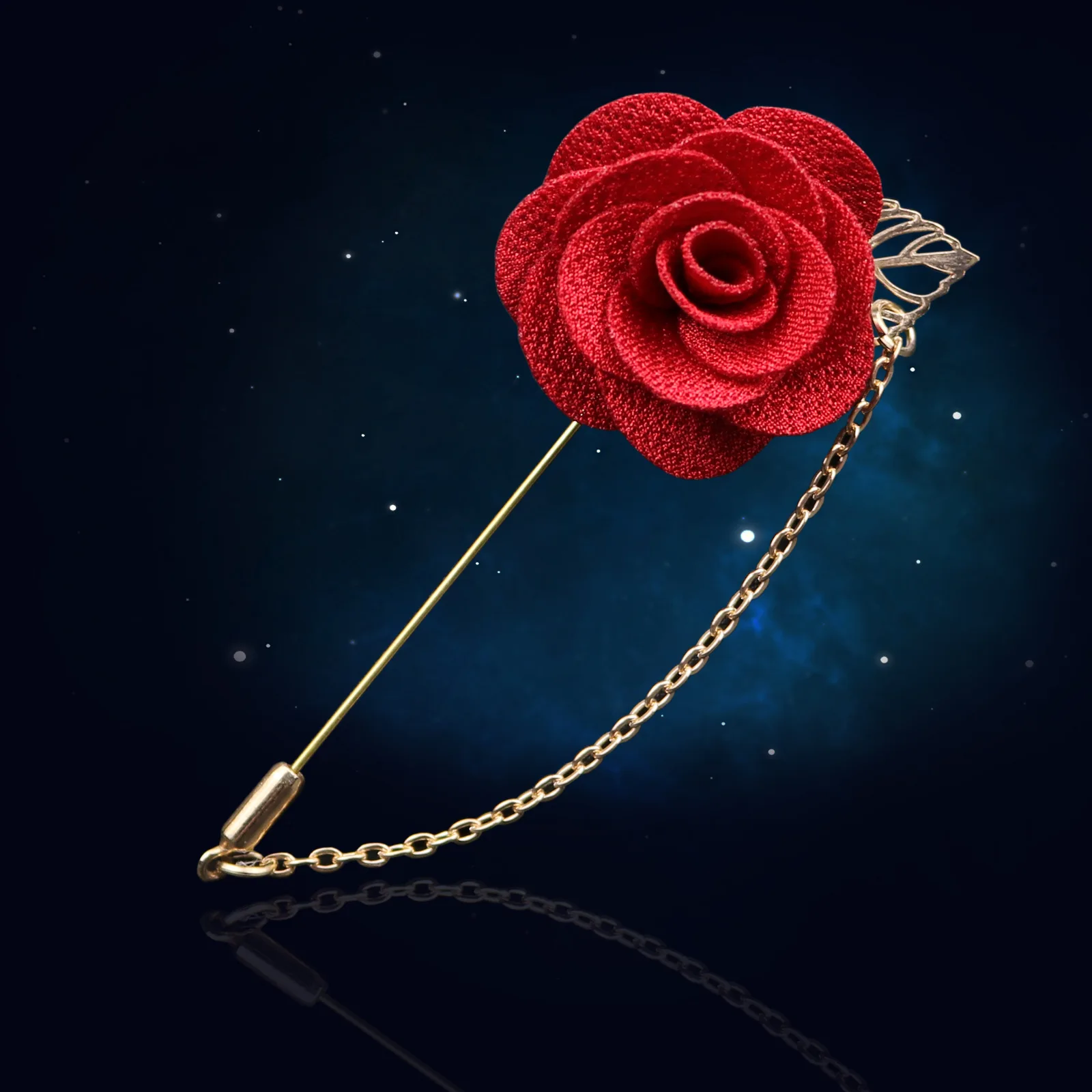 Linbaiway тканевые броши в виде цветка для мужчин булавка с отворотом Женская Брошь