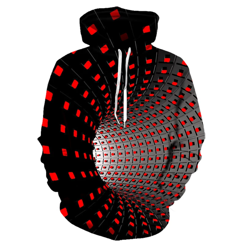 

2020 Punk Hip Hop Men's 3d Sweatshirt Ladies/men Pullover Hoodie Jacket Loose Top Psychedelic Swirl Pattern Men's Clothing