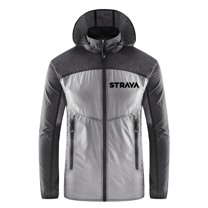 

Cycling Jacket Anti-Uv Bicycle Clothing Breathable Thin Outwear Removable Cap Motorcycle Jacket Mountain Bike Men's Windbreaker