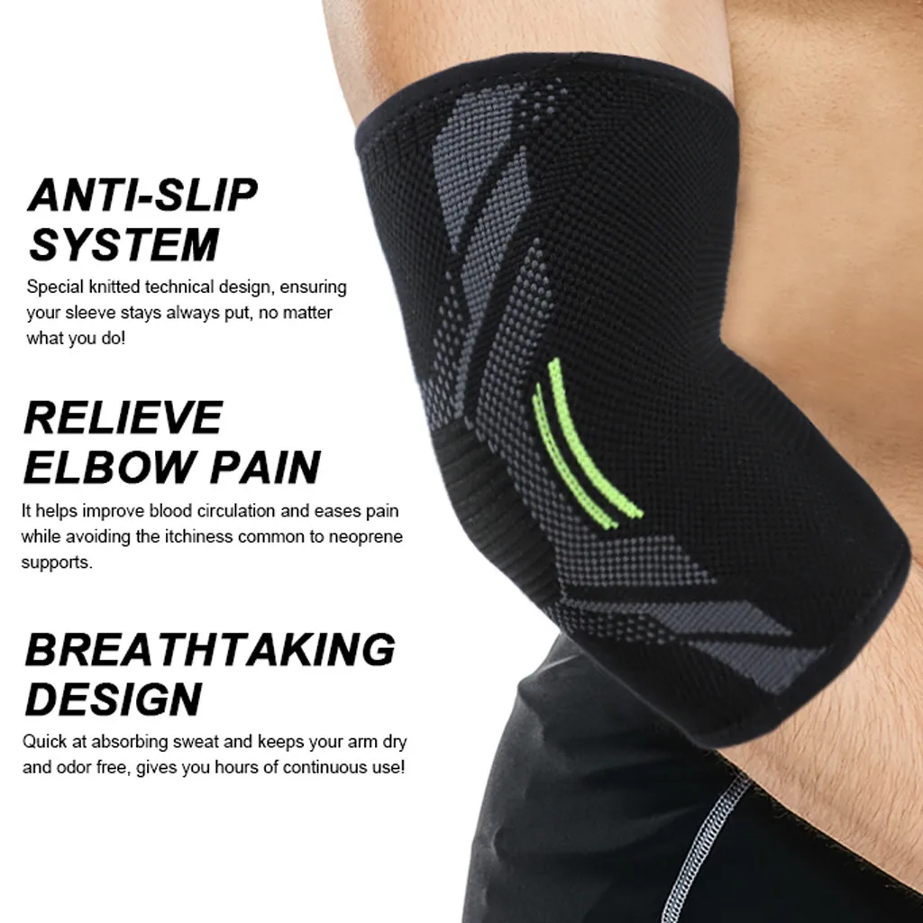 sports accessaries Elbow Brace Compression Support Sleeve Elastic Movement Protection S--XL | Спорт и развлечения