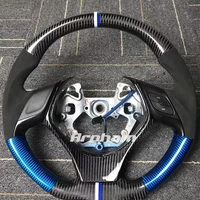 carbon fiber steering wheel with leather or alcantara for toyota chr c hr 2013 2014 2015 2016 2017 2018 2019 2020 2021